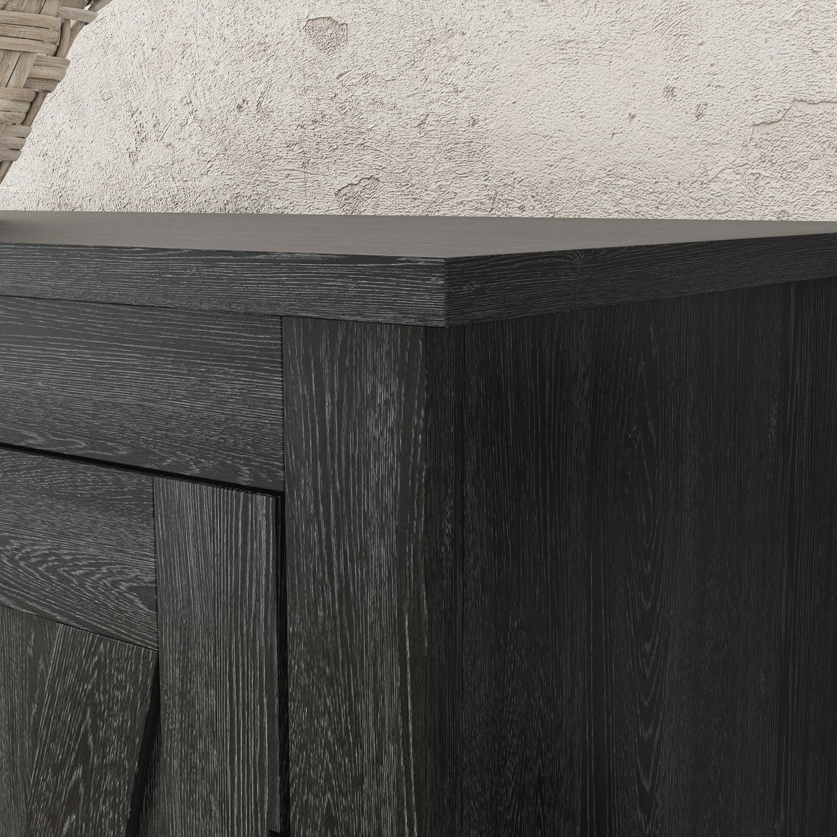 72" Freestanding Storage Cabinet, Kitchen Pantry with Doors, Shelves, Black Kitchen Pantry Cabinets at Gallery Canada