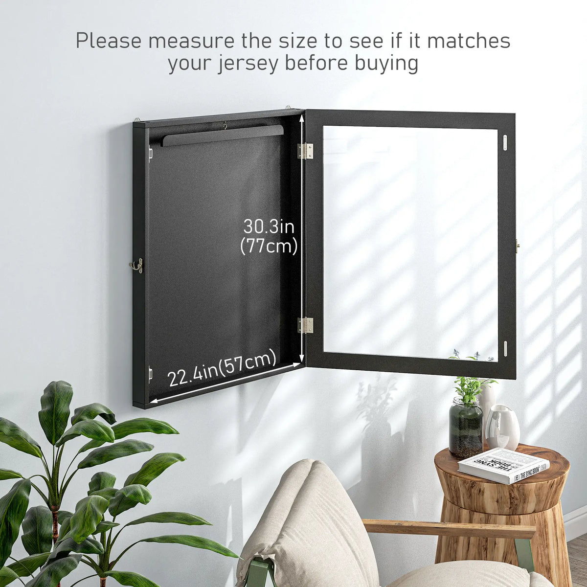 24" x 32" Hockey Jersey Frame, Basketball Football Baseball, Black Jersey Display Cases at Gallery Canada