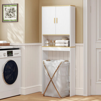 Adjustable Over Toilet Storage Shelf, White Oak, 24 Inch, White Over The Toilet Storage at Gallery Canada
