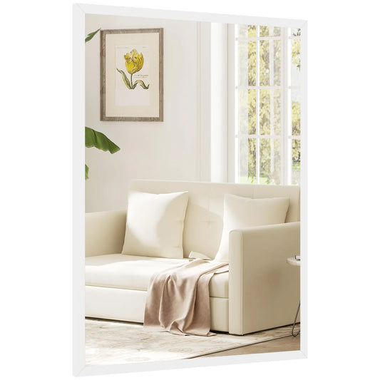 22" x 30" White Rectangular Wall Mirror, Bathroom Living Room Bedroom Entryway, White Wall Mirrors White at Gallery Canada
