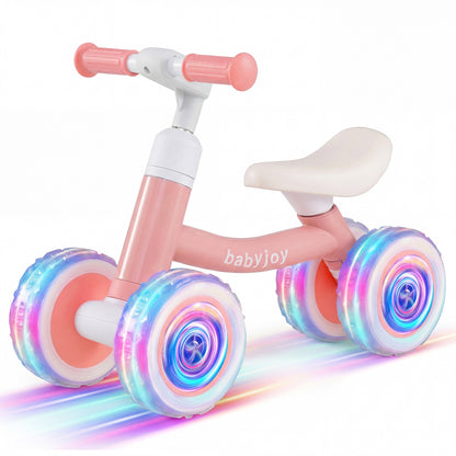 Baby Balance Bike, Adjustable Handlebar Seat, Pink Balance Bikes at Gallery Canada