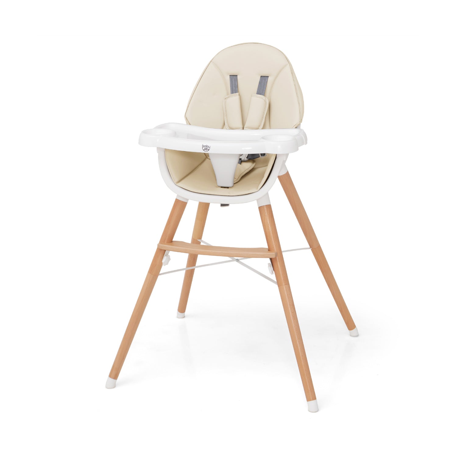 Baby High Chair, Dishwasher Safe Tray, Beige High Chairs Beige at Gallery Canada