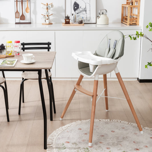 Baby High Chair, Dishwasher Safe Tray, Gray High Chairs Gray at Gallery Canada