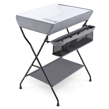 Baby Diaper Changing Table, Folding, Gray Changing Tables at Gallery Canada