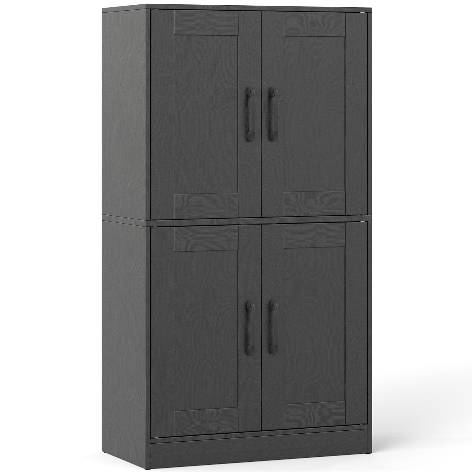 Bathroom Cabinet 43.5 Inch, Storage With Doors, Adjustable Shelves, Black Floor Cabinets at Gallery Canada
