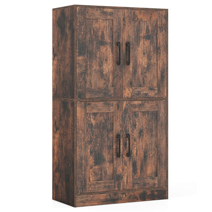 Bathroom Cabinet, 43.5 Inch, Doors, Adjustable Shelves, Rustic Brown Floor Cabinets Rustic Brown at Gallery Canada