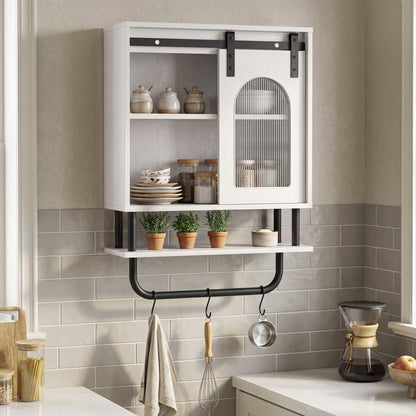 Bathroom Wall Cabinet, Sliding Barn Door, White Wall Cabinets at Gallery Canada