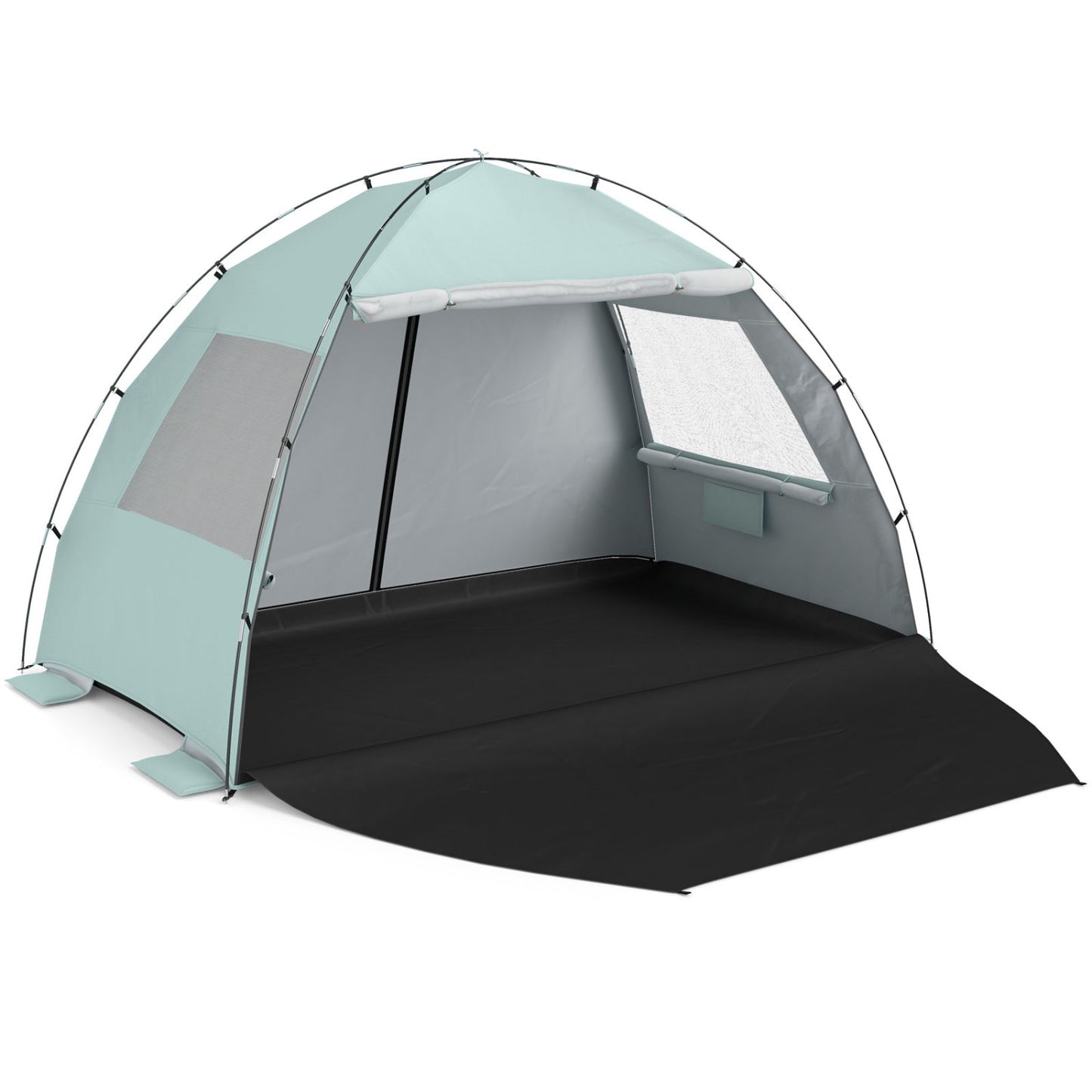 Beach Tent Sun Shelter, With Extended Floor, Vent Windows, Green Canopies at Gallery Canada