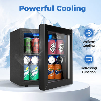 Mini Beverage Refrigerator, 1.3 Cu. Ft., 12 Bottles 55 Cans, Black Wine & Beverage Coolers at Gallery Canada