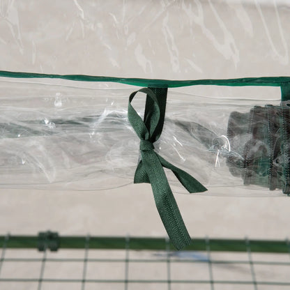 3 Tier Mini Greenhouse, Portable with Shelf Clips, Plastic Cover, Steel Frame, 27" x 19" x 49", Transparent Mini Greenhouses at Gallery Canada