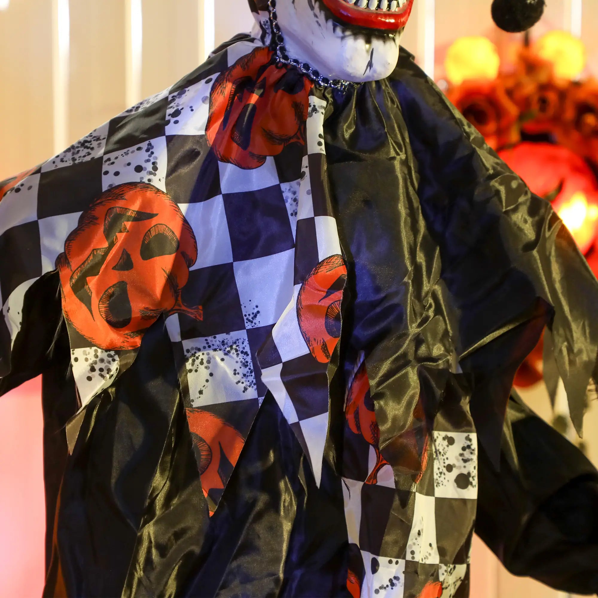 Life Size Animated Clown, Red Light Up Eyes, Sound Activated Decorations, Red Halloween Decorations at Gallery Canada