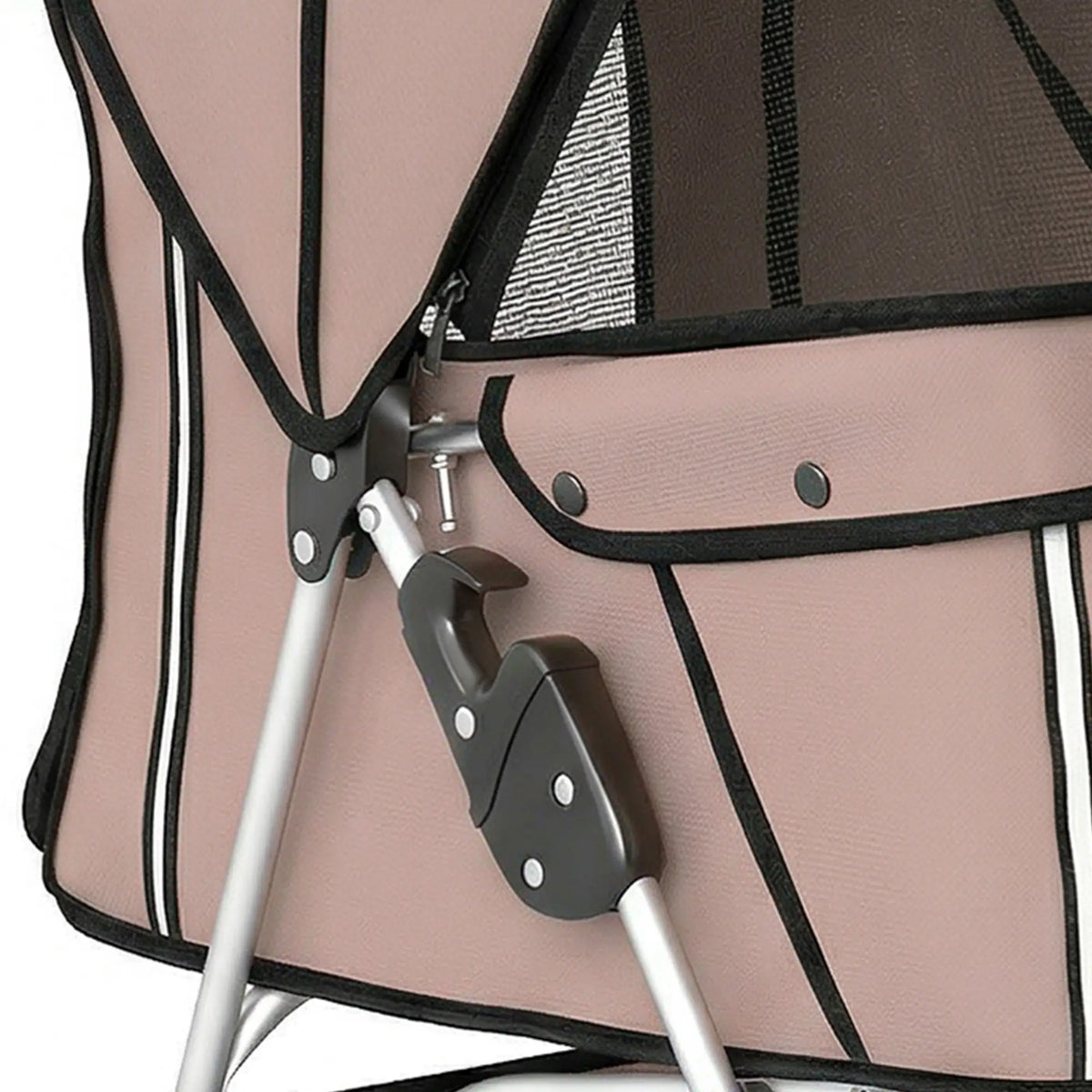 3 Wheels Foldable Dog Stroller, Storage Basket, Adjustable Canopy, Coffee Dog Bike Trailers & Strollers at Gallery Canada