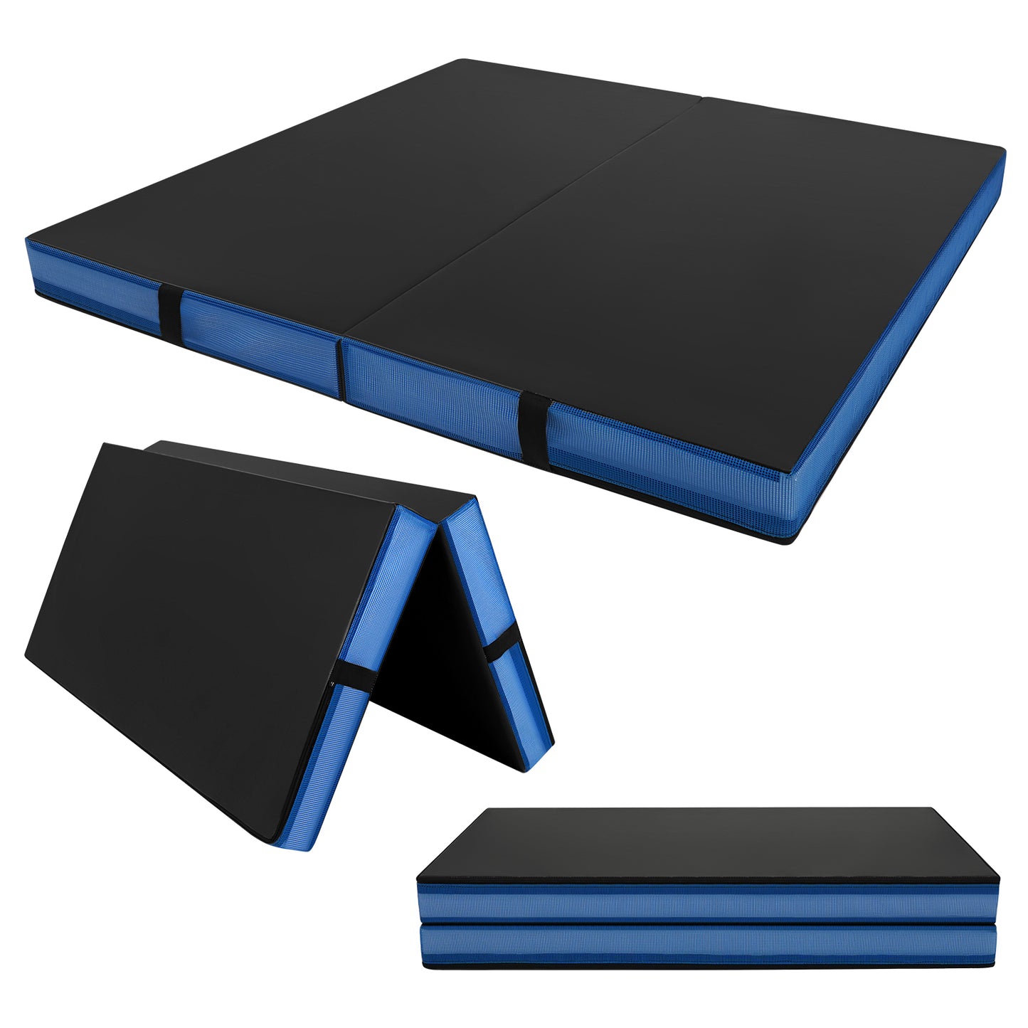 Thick Bi-Fold Gymnastics Exercise Mat, Black Yoga & Gym Mats at Gallery Canada