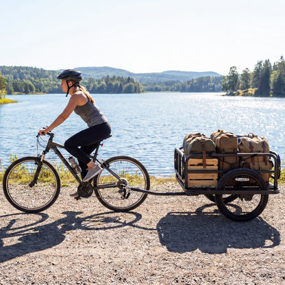 Heavy-Duty Bicycle Cargo Trailer Cart, Black Garages at Gallery Canada