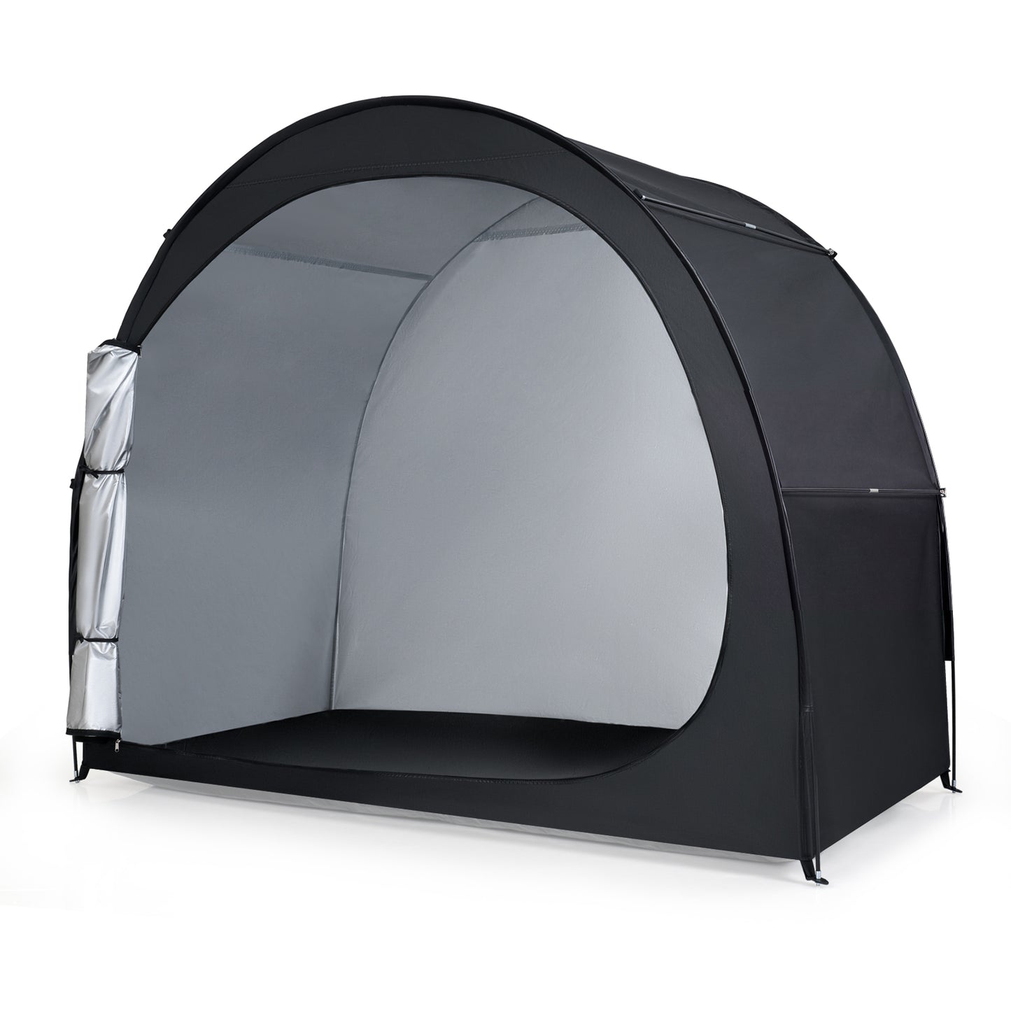 Portable Bike Storage Tent, Waterproof PU Oxford Fabric, Black Carports at Gallery Canada