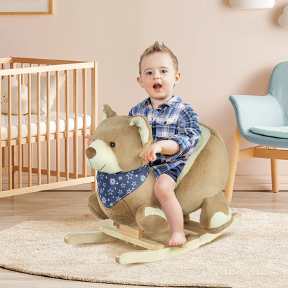 Kids Rocking Horse Toy, Bear Style, Soft Plush, 18-36 Months Rocking Horses at Gallery Canada