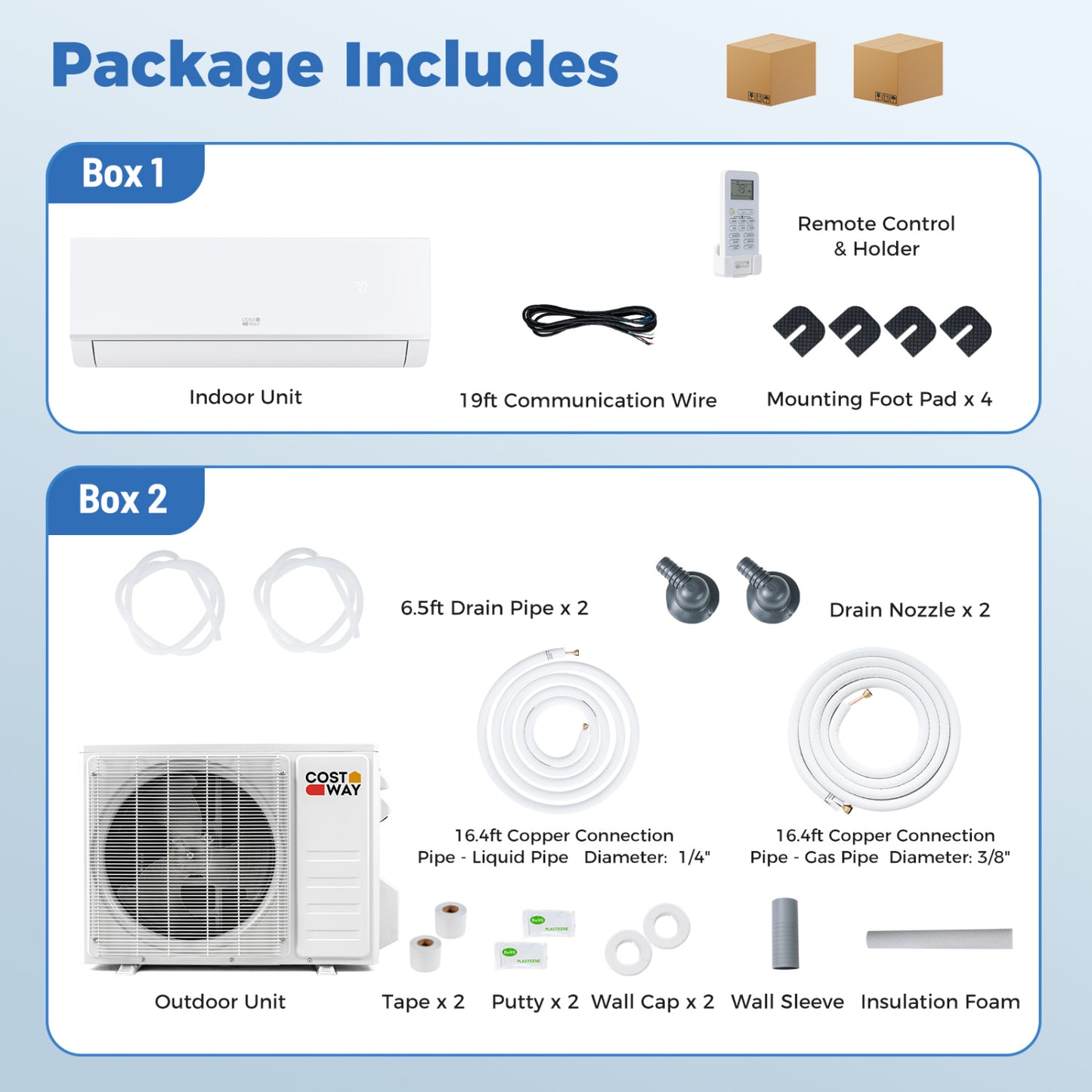 18000 BTU 20 SEER2 Mini Split Air Conditioner Heater, White Mini Split Air Conditioners at Gallery Canada