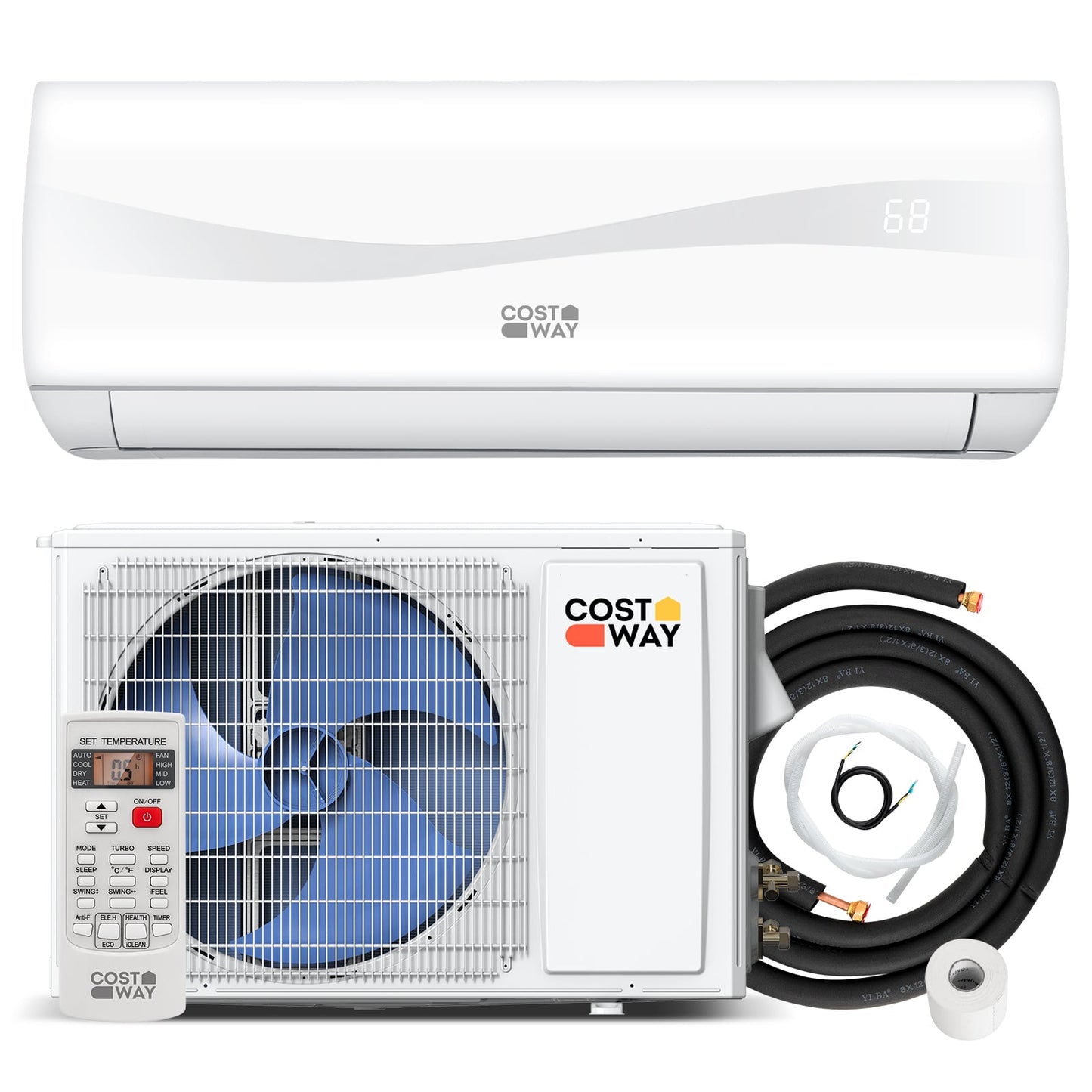 24000 BTU Ductless Mini Split Air Conditioner And Heater, 18.5 SEER2, White Mini Split Air Conditioners at Gallery Canada