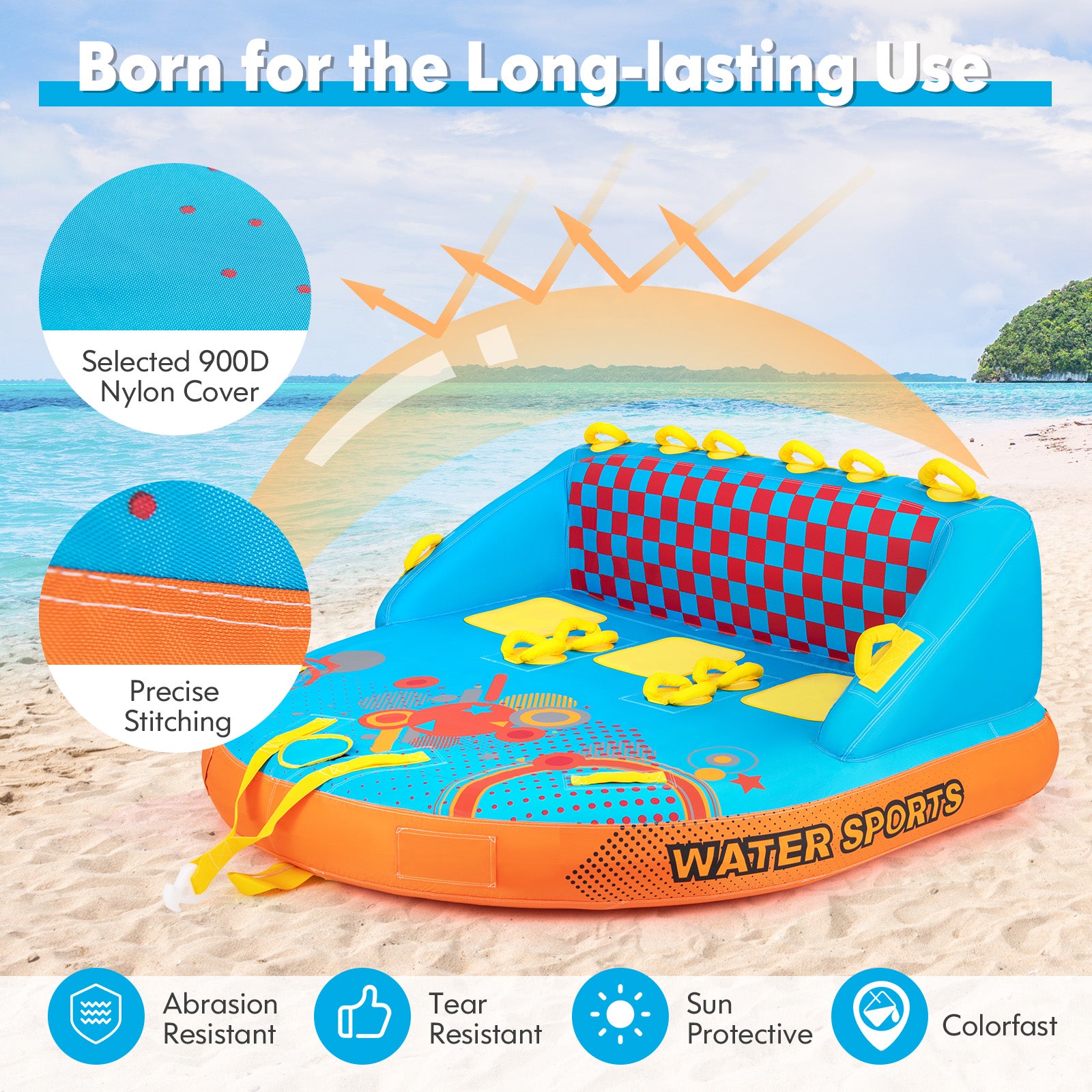 3 Rider Towable Tube, Nylon Cover, Water Sport Sofa Pull Water Sports at Gallery Canada