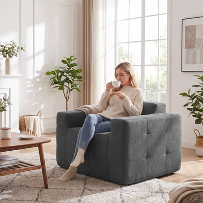 Boneless Single Sofa Chair, Cloud Sofa, Gray Sofas & Loveseats at Gallery Canada