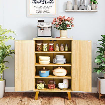 Buffet Cabinet With Double Doors, Raised Legs, Natural Sideboards Cabinets & Buffets at Gallery Canada