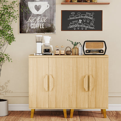 Buffet Cabinet With Double Doors, Raised Legs, Natural Sideboards Cabinets & Buffets at Gallery Canada