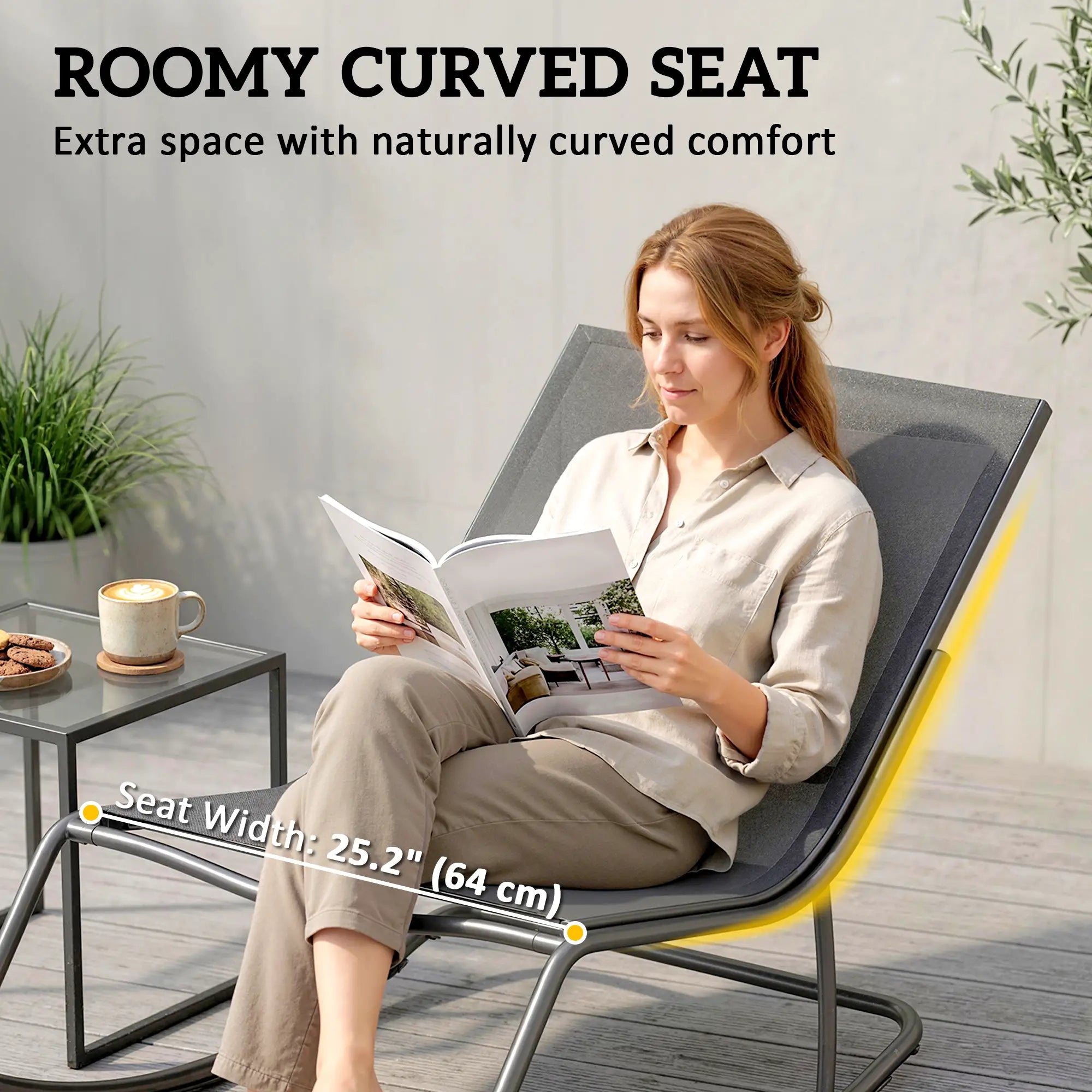Oversized Rocking Patio Chair, 25
