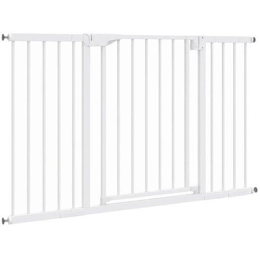Pet Safety Gate Pressure Fit, 30"-51" Wide, Auto-Close, Black Pet Gates Black at Gallery Canada