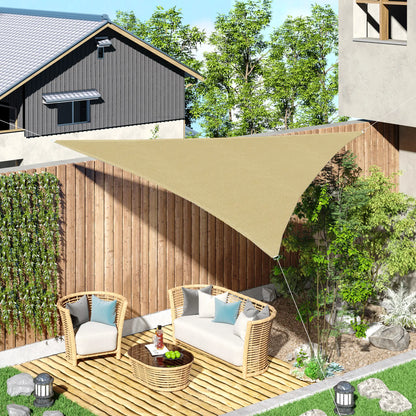 Triangle 10' X 10' X 10' Sun Shade Sail, UV Block Canopy For Patio Deck, Sand Shade Sails at Gallery Canada
