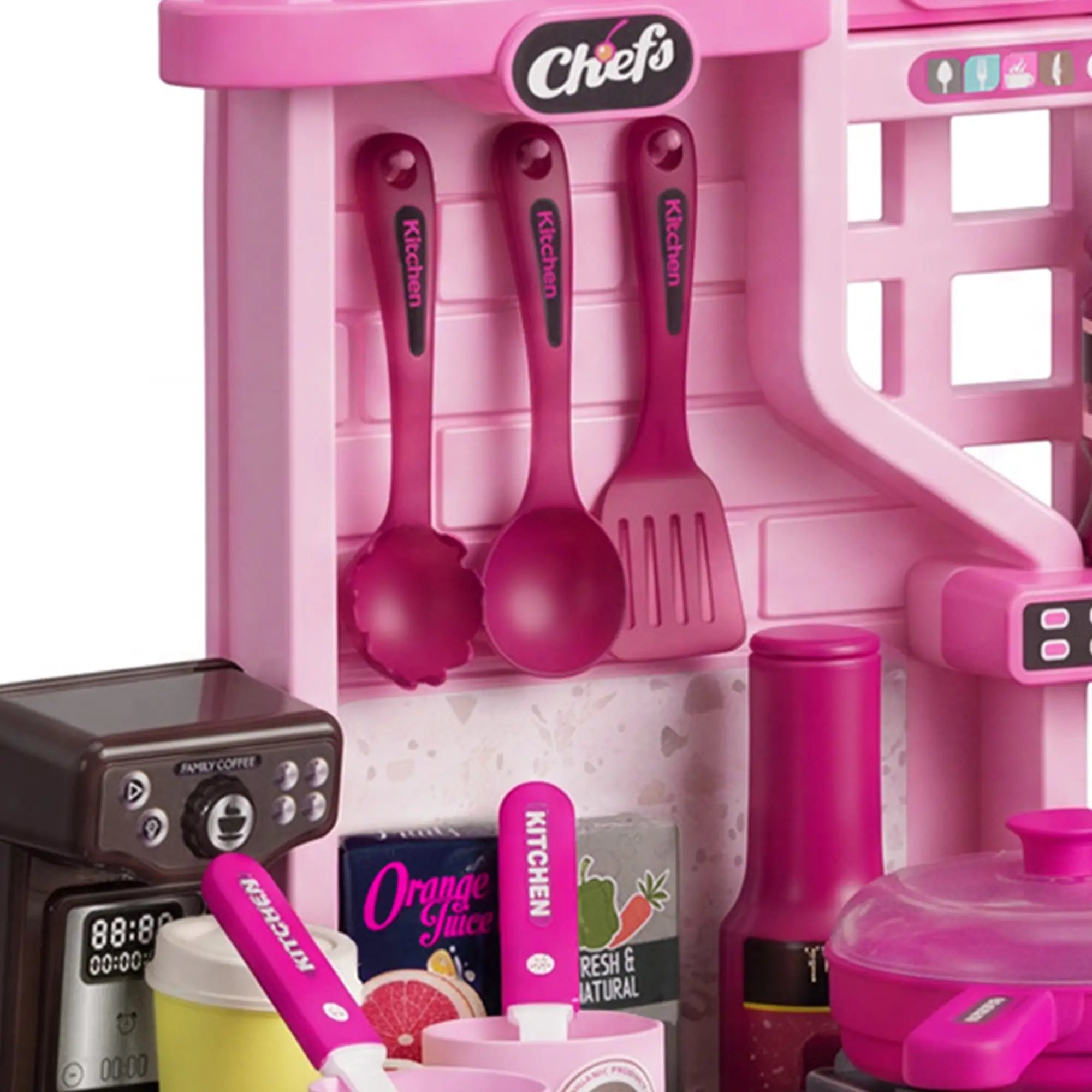 Kids Play Kitchen With 33 Accessories, Lights & Sounds, 3-6 Years Play Kitchen at Gallery Canada