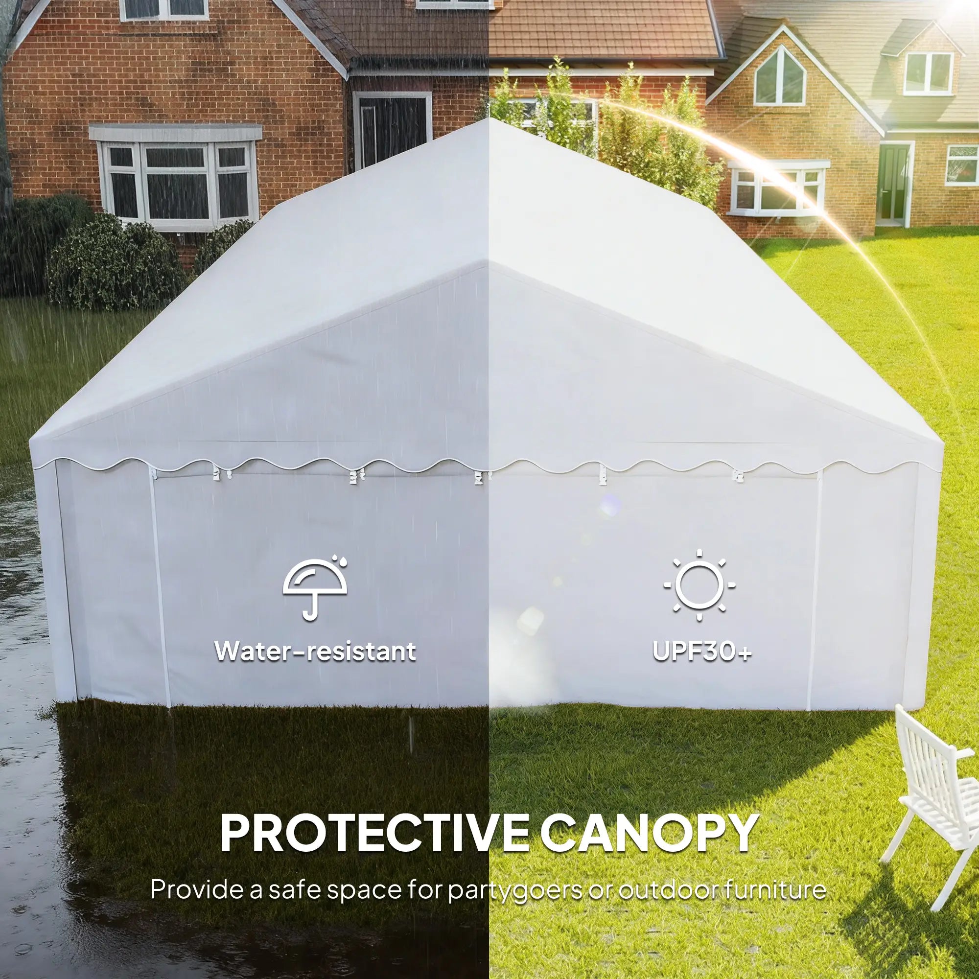 20' x 40' Party Tent, Removable Sidewalls, 12 Windows, White Canopy Tents at Gallery Canada