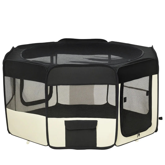 49.2-Inch Soft Folding Dog Playpen, Outdoor Pet Pen with Bag Houses, Kennels & Pens Options at Gallery Canada