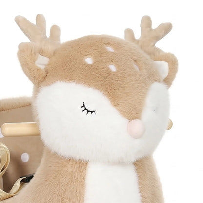 Toddler Rocking Horse, Deer Sound Seat Belt Rocking Stopper, Brown, Brown Rocking Horses at Gallery Canada
