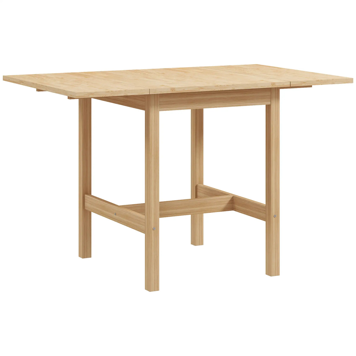 Solid Wood Kitchen Table, Farmhouse Drop Leaf, Folding Dining Table, Nature Wood Dining Tables at Gallery Canada