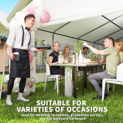 23' x 39' Party Tent, Heavy Duty Outdoor Canopy Shelter, White Canopy Tents at Gallery Canada