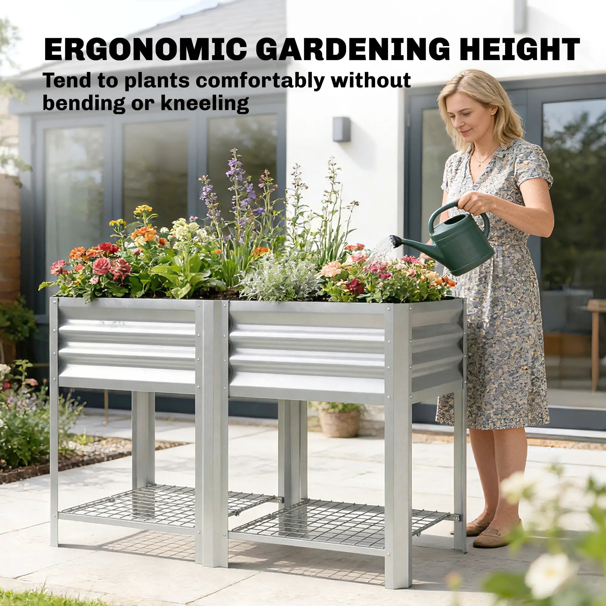 Raised Garden Bed With Legs, 31.5