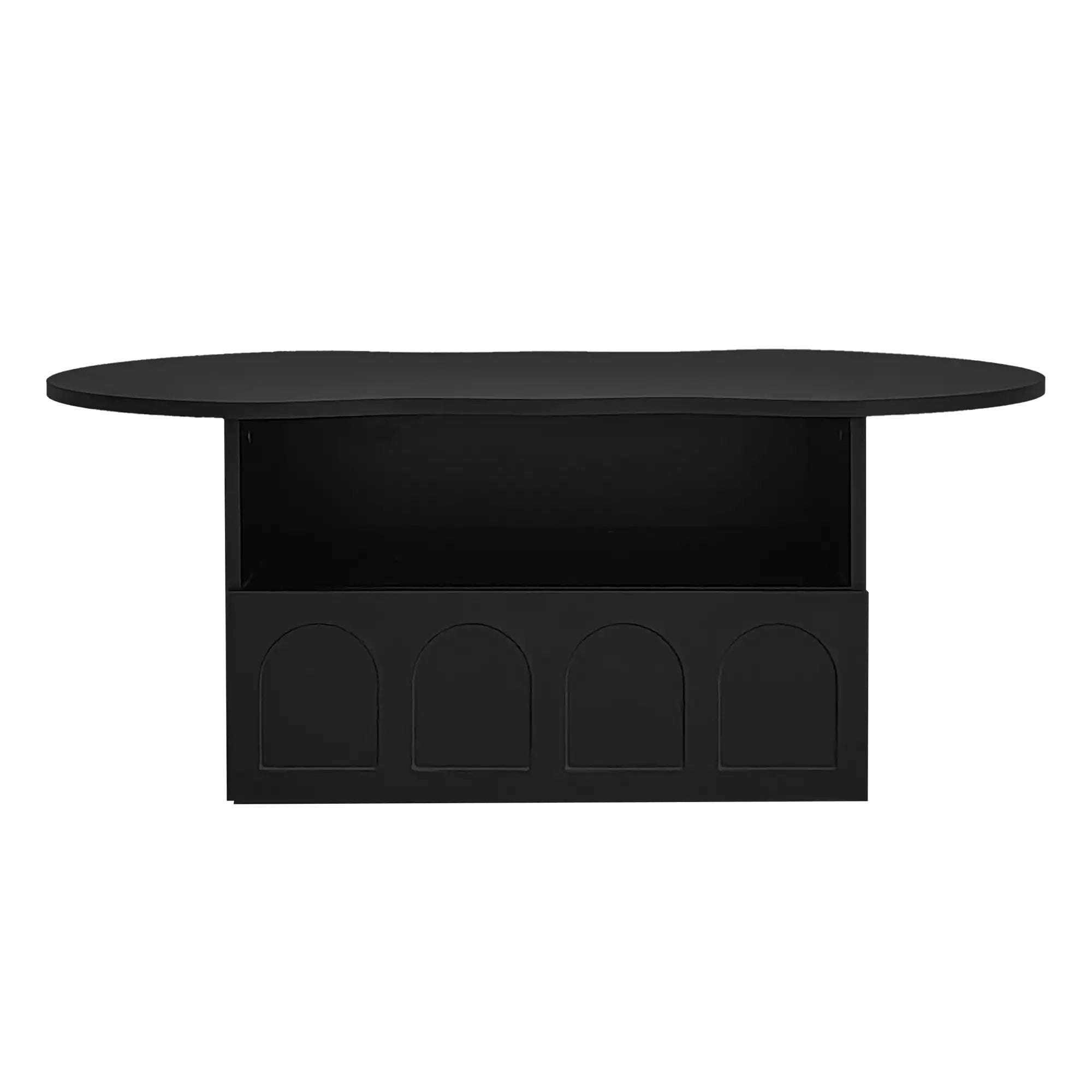 Coffee Table with Drawer, Open Storage, 39.5