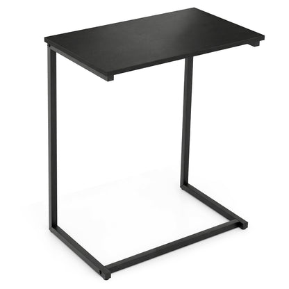 C-Shaped Side Table, Sofa Snack End Table, Black End & Side Tables Black at Gallery Canada
