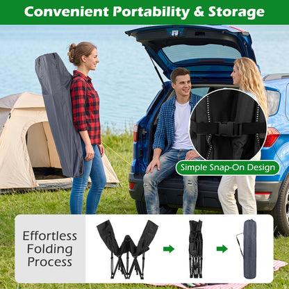 Camping Cot For Adults With Padded Mat, Black Camping Furniture at Gallery Canada