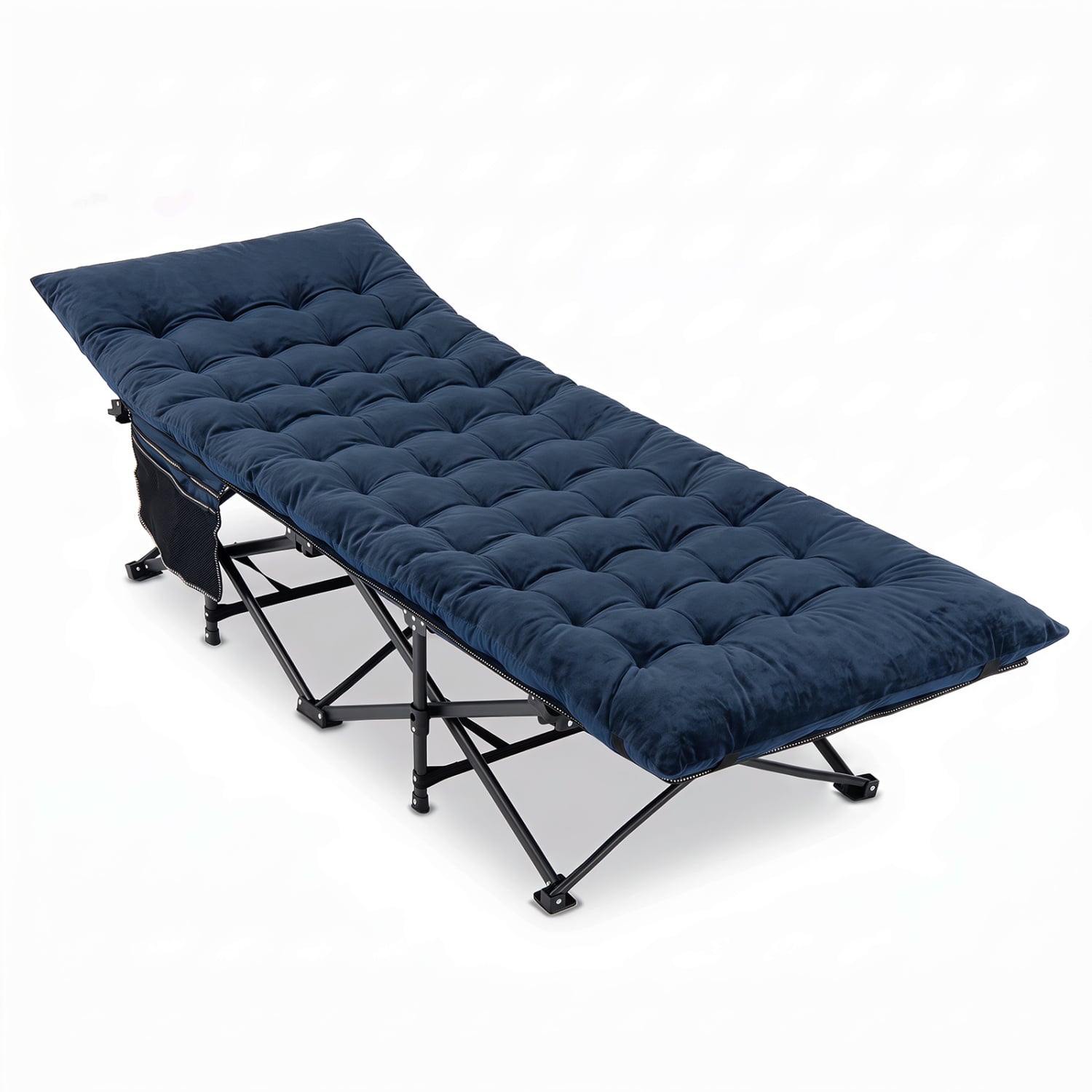 Camping Cot With Padded Mat And Bag, Navy Camping Furniture Navy at Gallery Canada