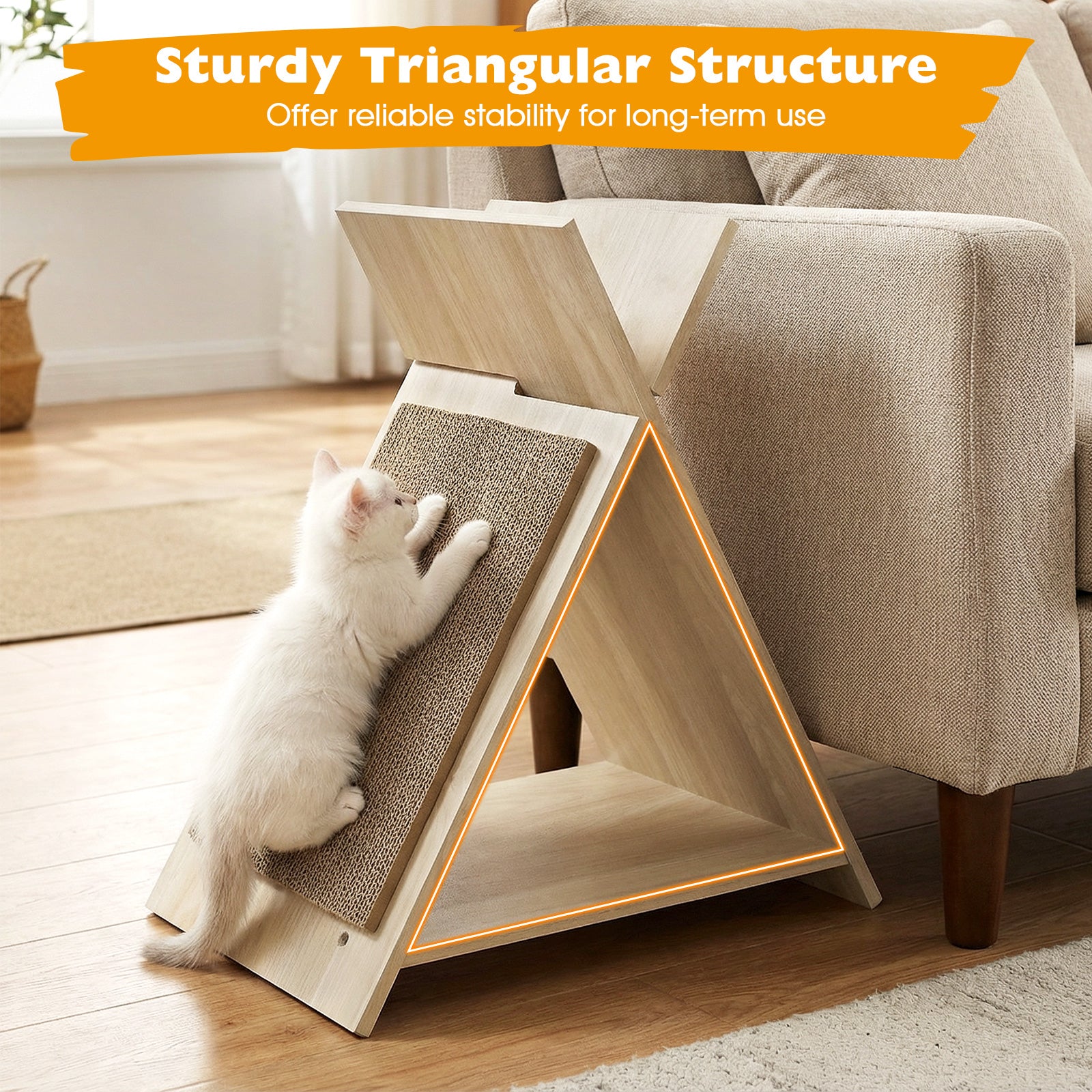 Cat Scratcher for Claw Sharpening and Furniture Protection-NA, Natural Cat Trees Condos & Scratchers at Gallery Canada