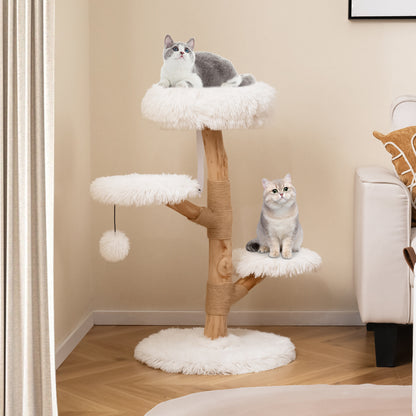Solid Pear Wood Cat Tree With Perch Cat Trees Condos & Scratchers at Gallery Canada