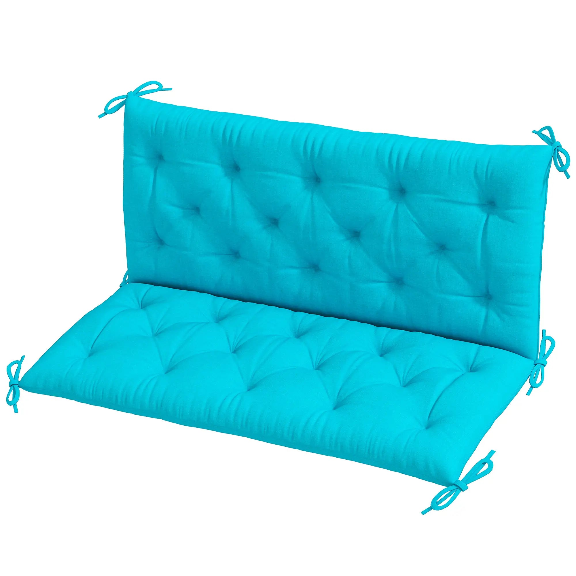 2 Seater Garden Bench Cushion, Thick Outdoor Non-Slip, 47