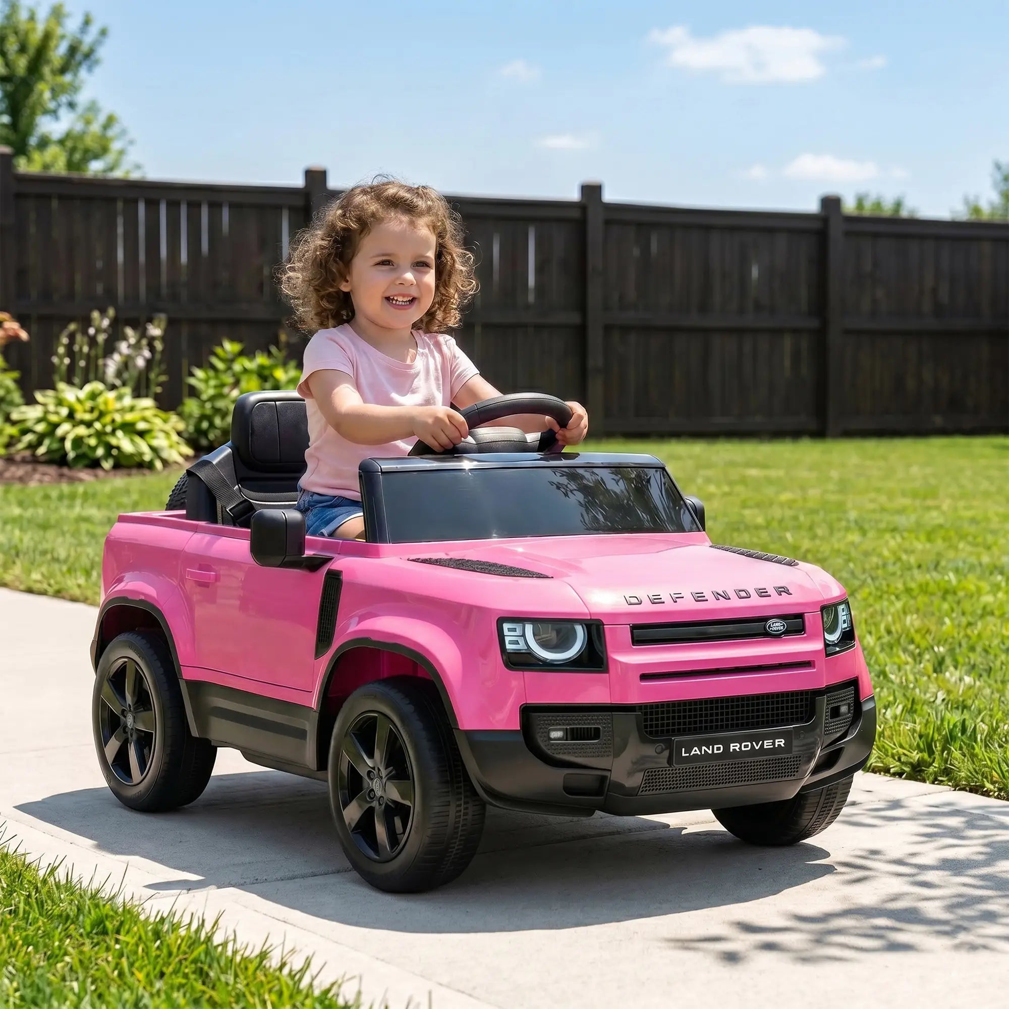 12V Licensed Land Rover Ride On Car, Pink Electric Toy Cars at Gallery Canada