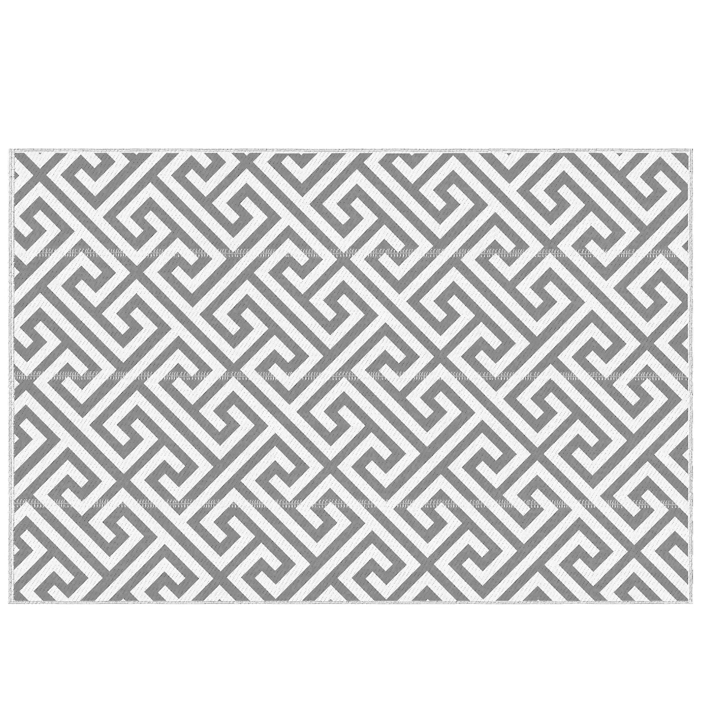 Reversible Outdoor RV Rug, Patio Floor Mat, 5' x 8', Grey & White Garden Decor Grey, White at Gallery Canada