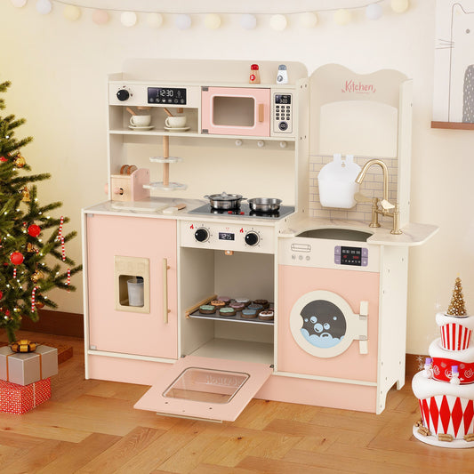 Toy Kitchen Playset With Light And Sound, Pink Play Kitchen Sets Pink at Gallery Canada