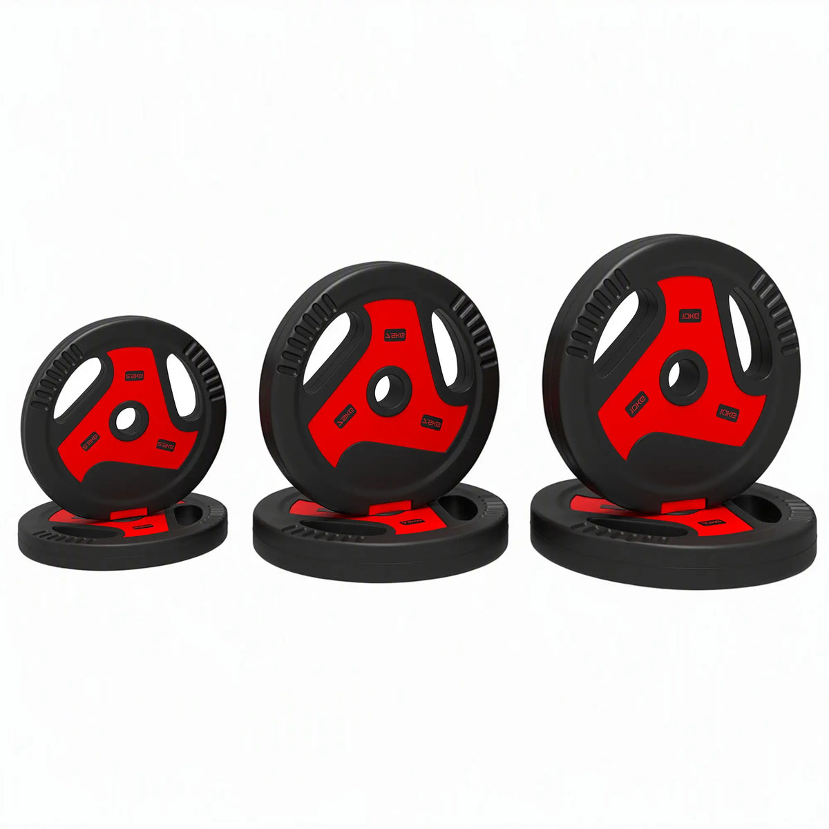 6-Piece 88 lbs Weight Plates Set, Sand-Filled, Black and Red Dumbbells & Barbells at Gallery Canada