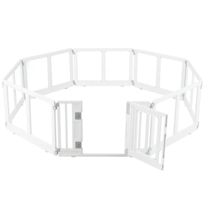 Plastic Dog Playpen, 8 Panel, Secure Locking Door, Clear Pet Gate at Gallery Canada