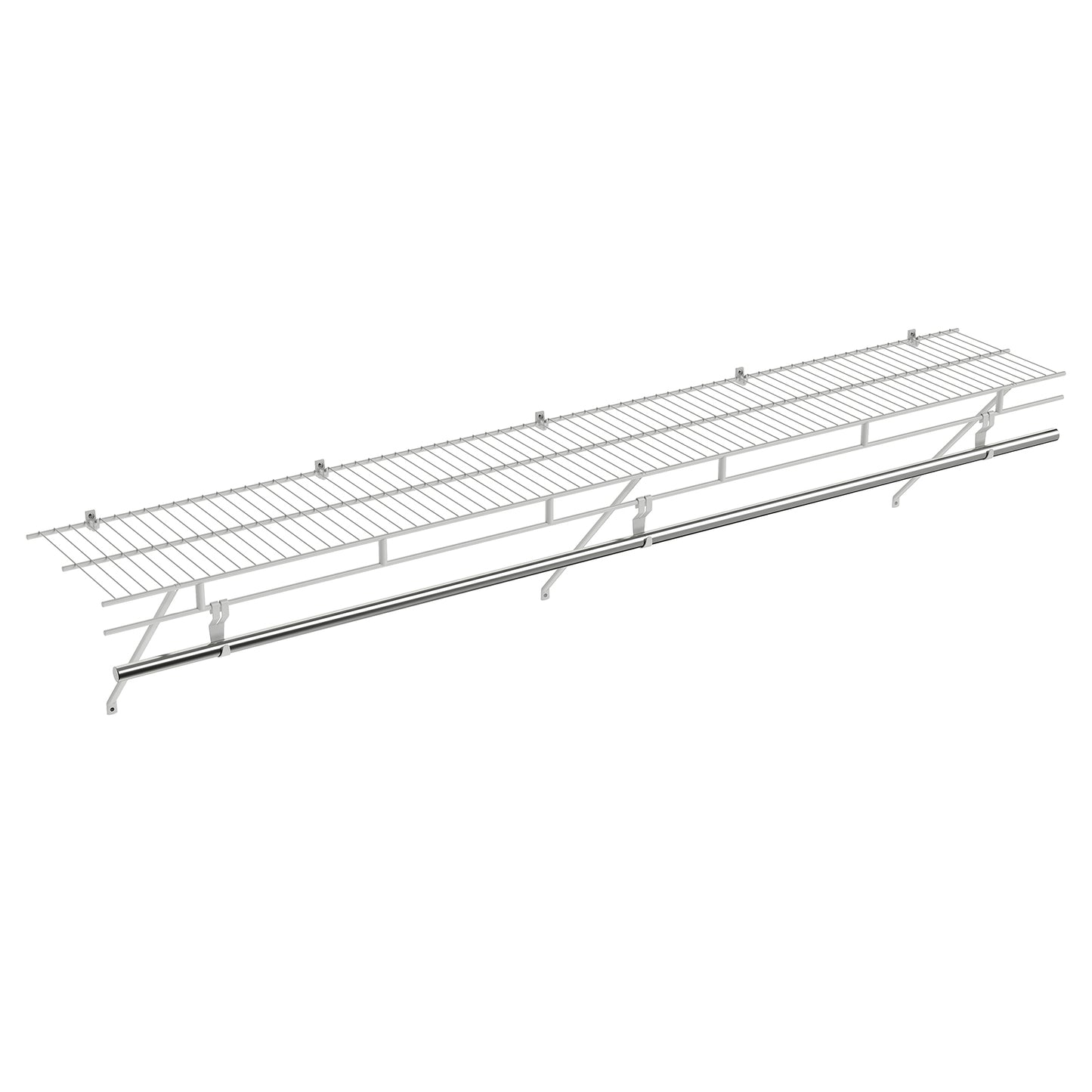 Closet Shelves Wall Mounted with Hanging Rod for Laundry Room Shoe Racks & Storage Benches at Gallery Canada