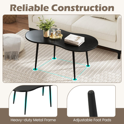 Cloud Coffee Table 39.5 In, Irregular Center Table, Black Coffee Tables at Gallery Canada